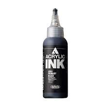 Holbein Acr Ink SC 100ml Sp Op Blk