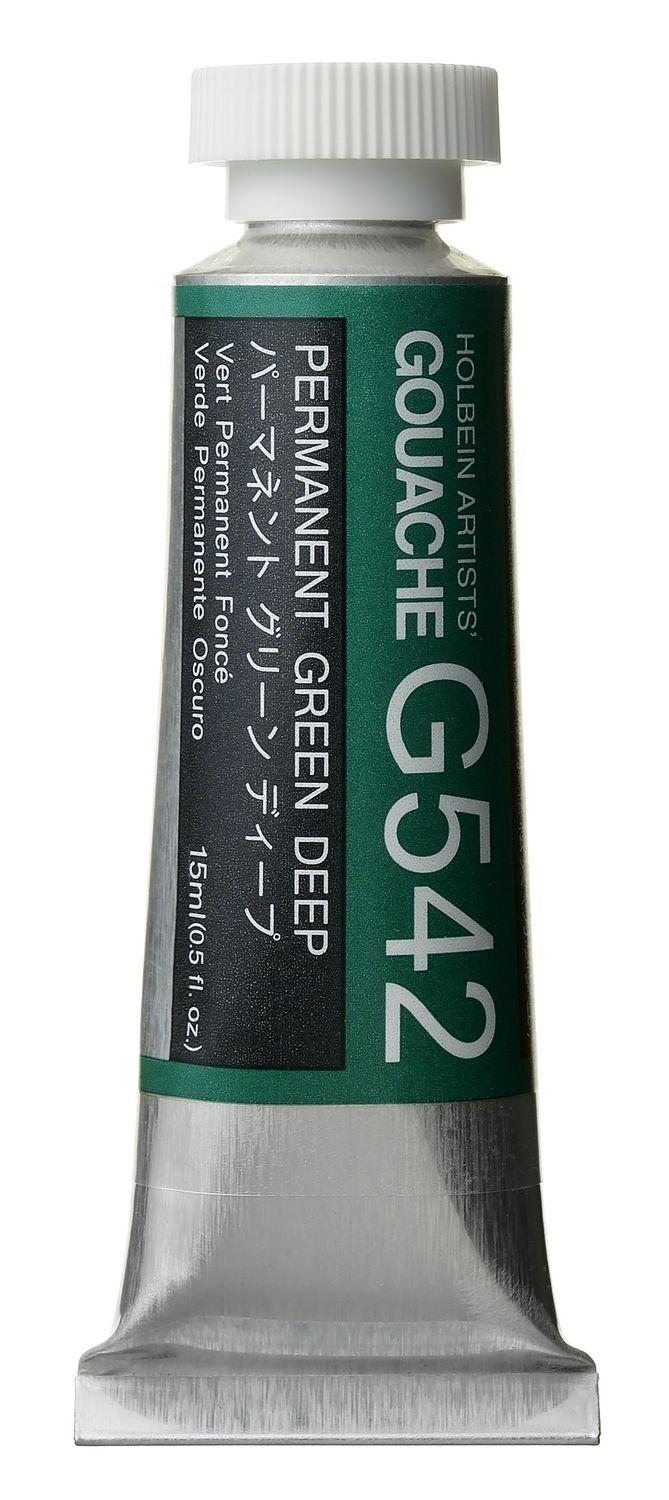 Holbein Gouache Perm Grn Dp SA 15ml