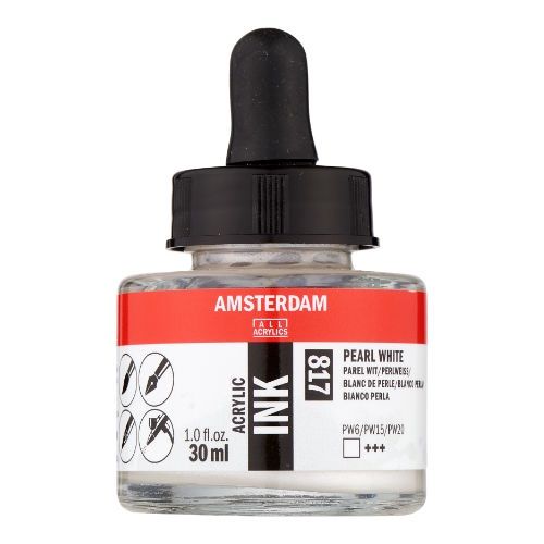 AM Acrylic Ink 30 ml Pearl White