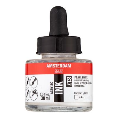 AM Acrylic Ink 30 ml Pearl White