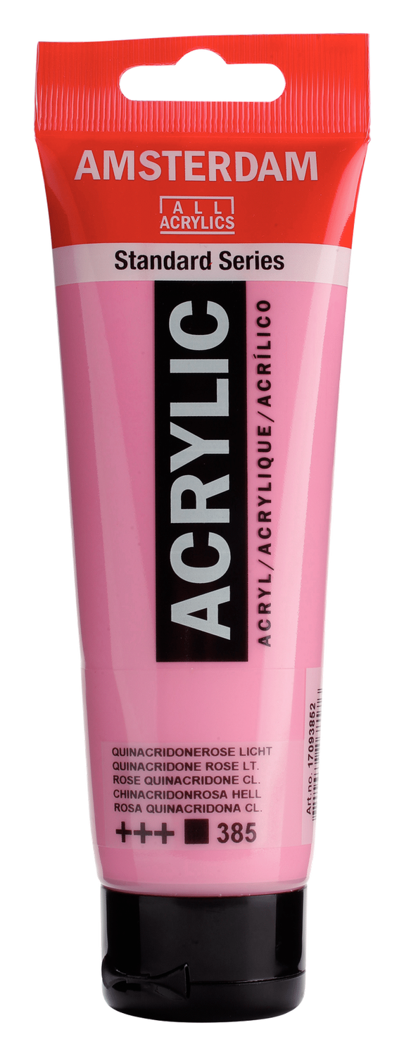 AM Acrylic 120 ml Quin Rose Lt 385