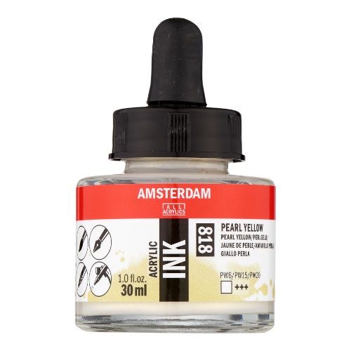 AM Acrylic Ink 30 ml Pearl Yellow