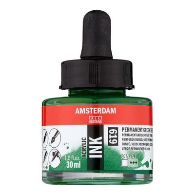AM Acrylic Ink 30 ml Perm Green Dp