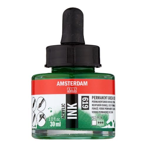 AM Acrylic Ink 30 ml Perm Green Dp