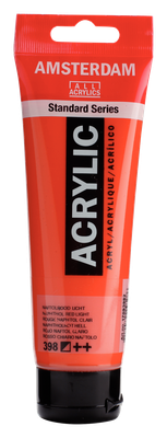 AM Acrylic 120ml Nap Red Lt 398