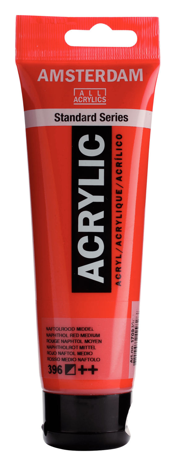 AM Acrylic 120ml Nap Red Med 396