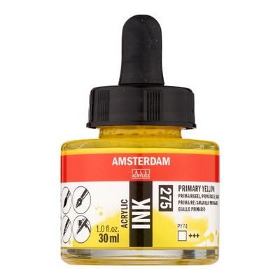 AM Acrylic Ink 30 ml Primary Yellow