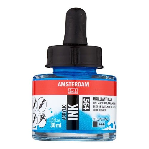 AM Acrylic Ink 30 ml Brilliant Blue