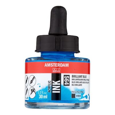 AM Acrylic Ink 30 ml Brilliant Blue