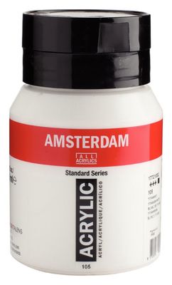 AM Acrylic 500ml Titanium White