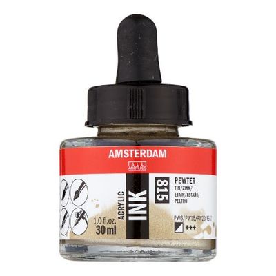 AM Acrylic Ink 30 ml Pewter