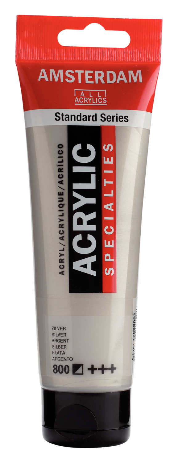 AM Acrylic 120ml Silver 800