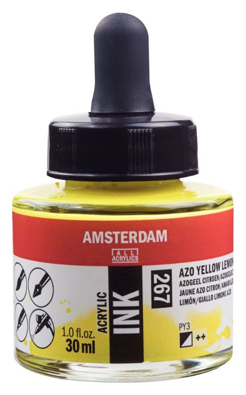 AM Acrylic Ink 30 ml Azo Yell Lemon