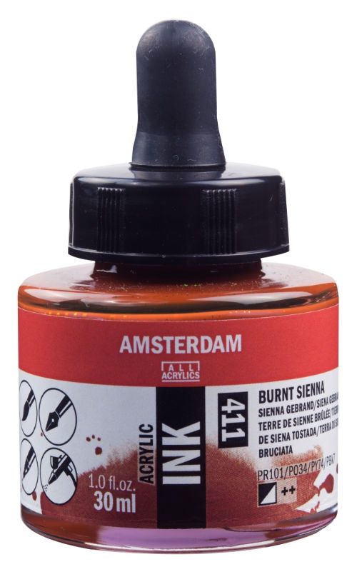 AM Acrylic Ink 30 ml Burnt Sienna