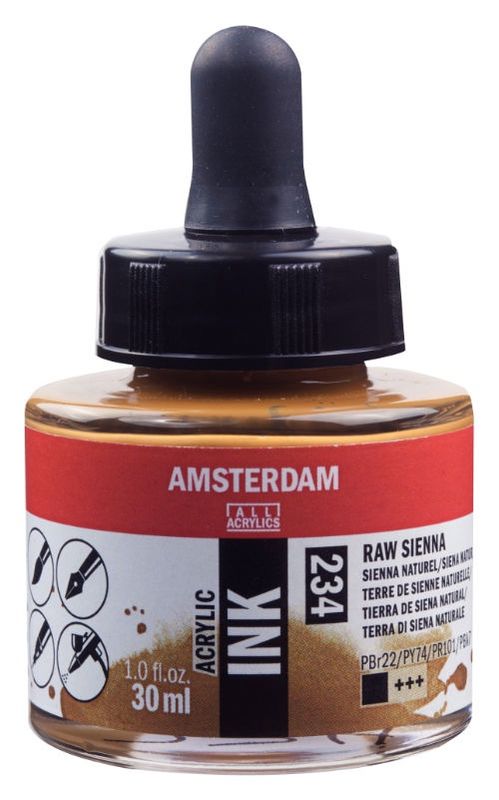 AM Acrylic Ink 30 ml Raw Sienna