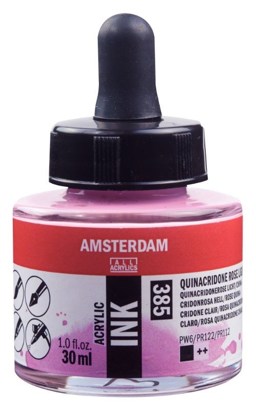 AM Acrylic Ink 30 ml Quin Rose Lt