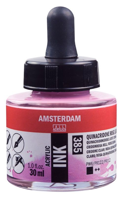 AM Acrylic Ink 30 ml Quin Rose Lt