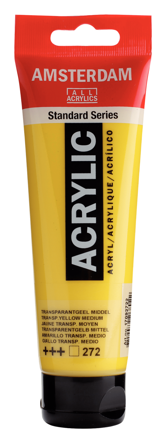 AM Acrylic 120ml Trans Yell Med 272