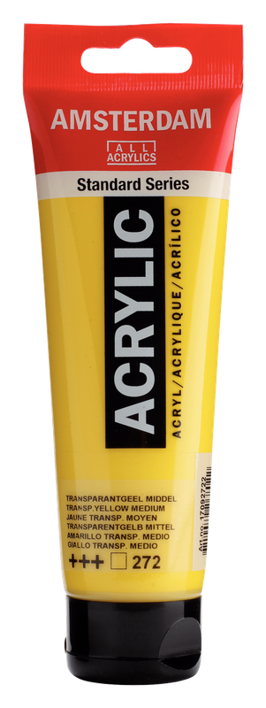 AM Acrylic 120ml Trans Yell Med 272
