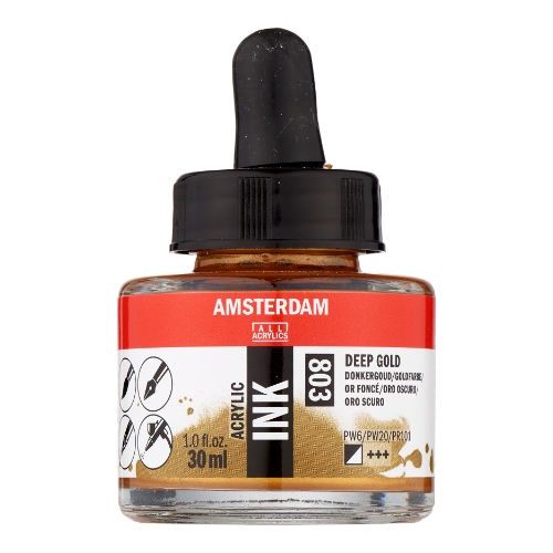 AM Acrylic Ink 30 ml Deep Gold