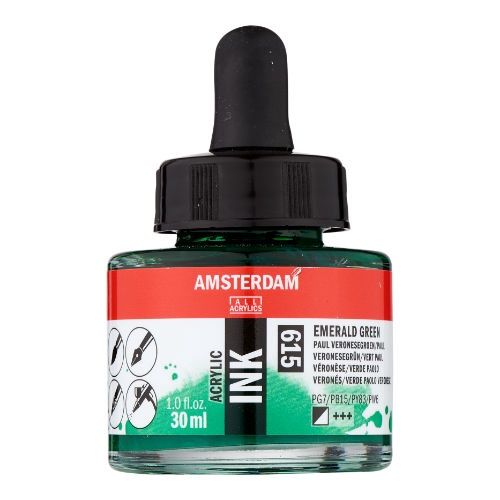 AM Acrylic Ink 30 ml Emerald Green