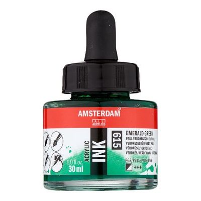 AM Acrylic Ink 30 ml Emerald Green