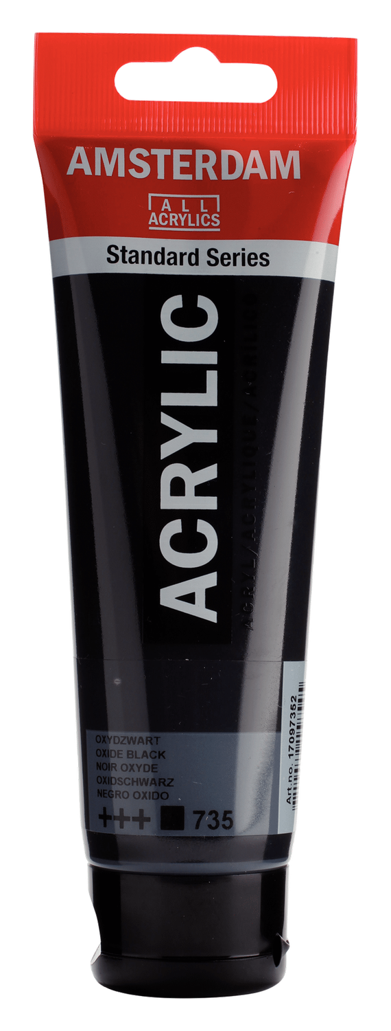 AM Acrylic 120ml Oxide Black 735