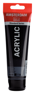 AM Acrylic 120ml Oxide Black 735