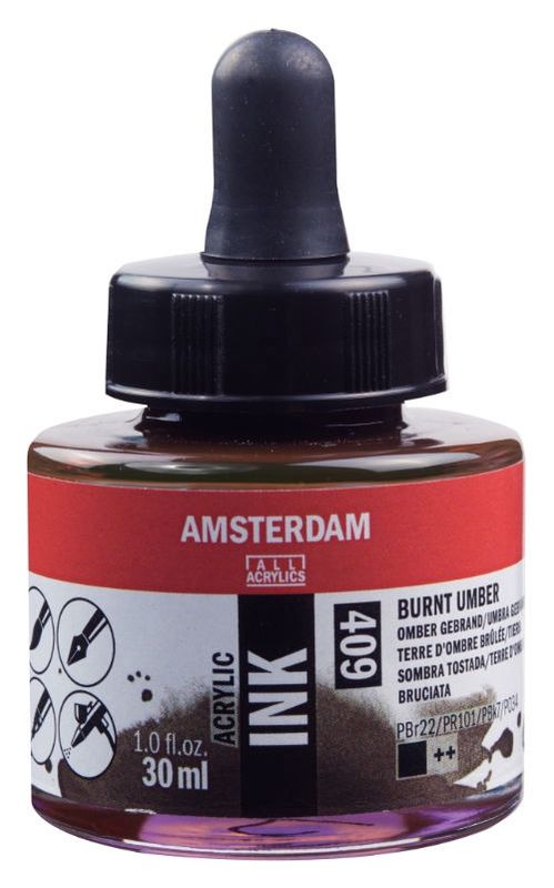 AM Acrylic Ink 30 ml Burnt Umber