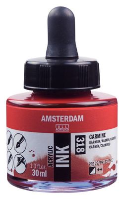 AM Acrylic Ink 30 ml Carmine