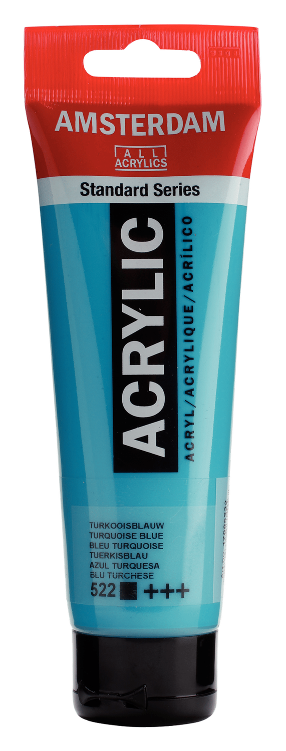 AM Acrylic 120ml Turq Blue 522