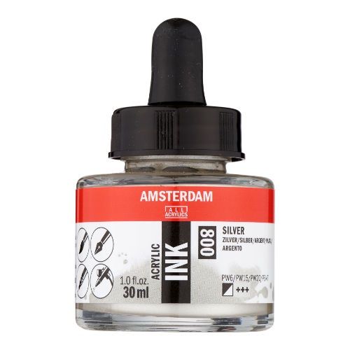 AM Acrylic Ink 30 ml Silver