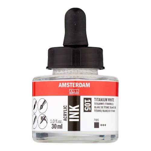 AM Acrylic Ink 30 ml Titanium White