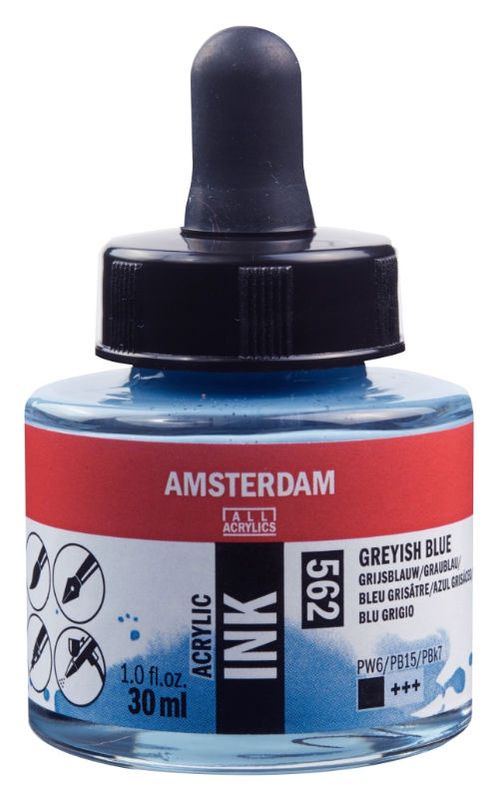 AM Acrylic Ink 30 ml Grey Blue