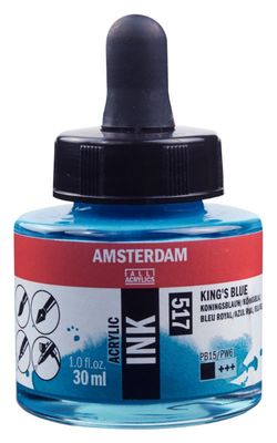 AM Acrylic Ink 30 ml Kings Blue
