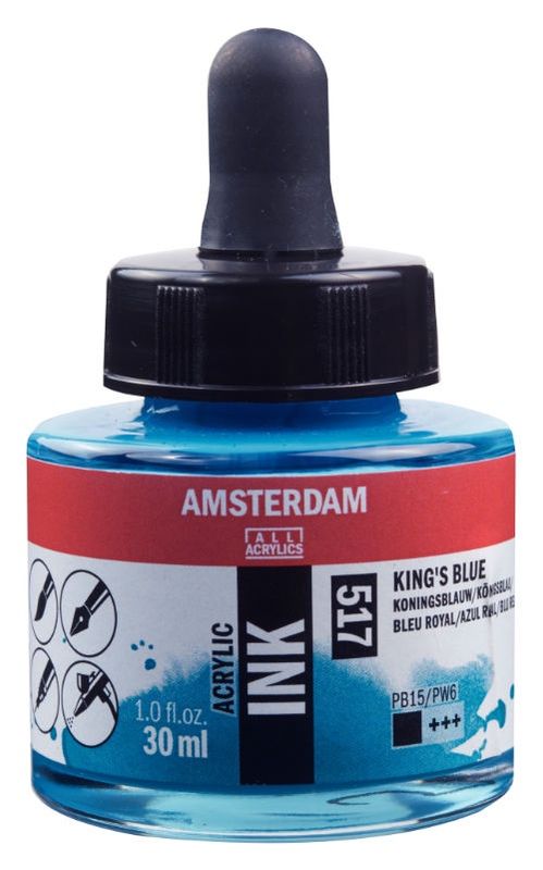 AM Acrylic Ink 30 ml Kings Blue