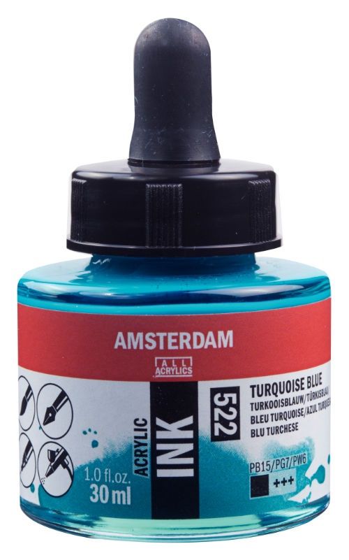 AM Acrylic Ink 30 ml Turq Blue
