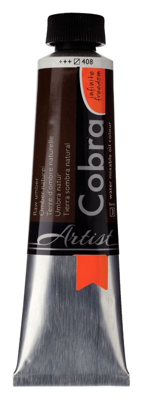 Cobra Water Mixable Oil Raw Umber 40ml