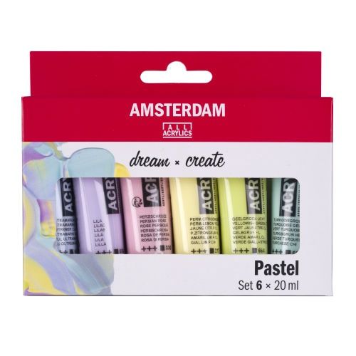 AM Acrylic Pastels Set 6x20ml