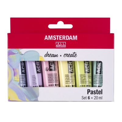 AM Acrylic Pastels Set 6x20ml