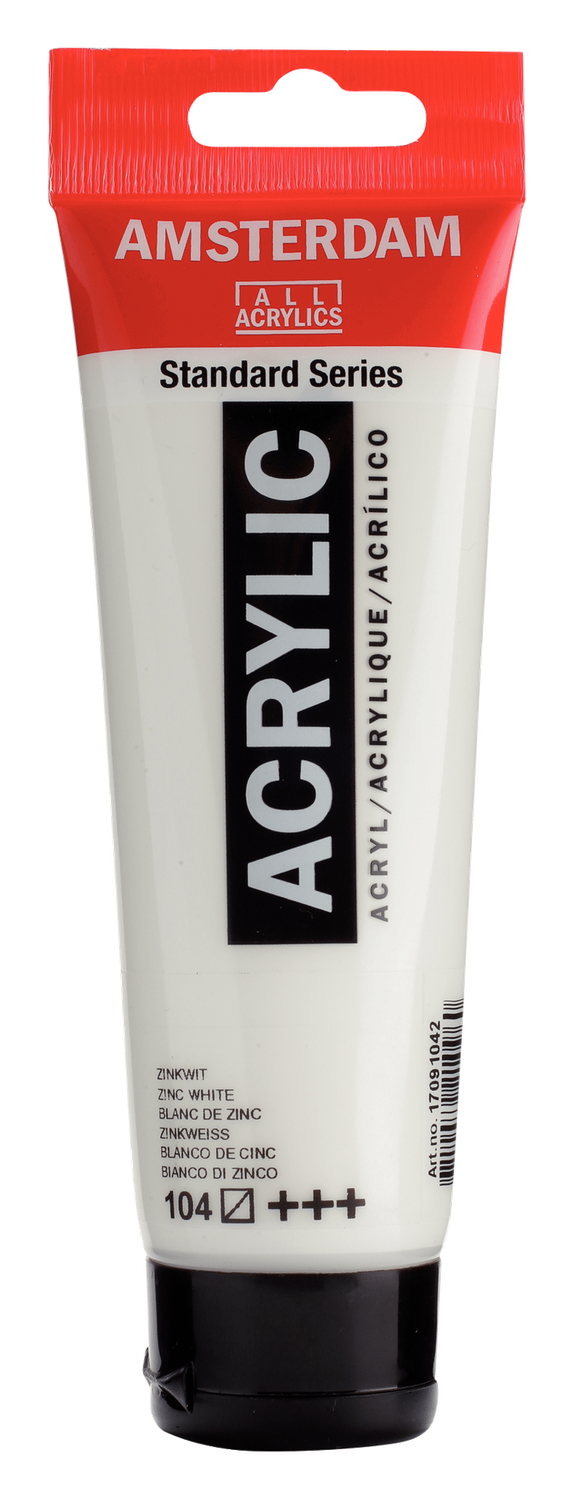 AM Acrylic 120ml Zinc White 104