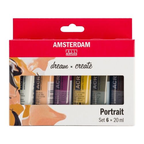 AM Acrylic Portrait Set 6x20ml