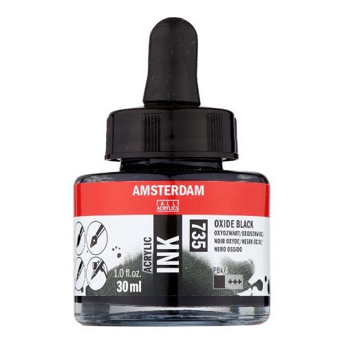 AM Acrylic Ink 30 ml Oxide Black