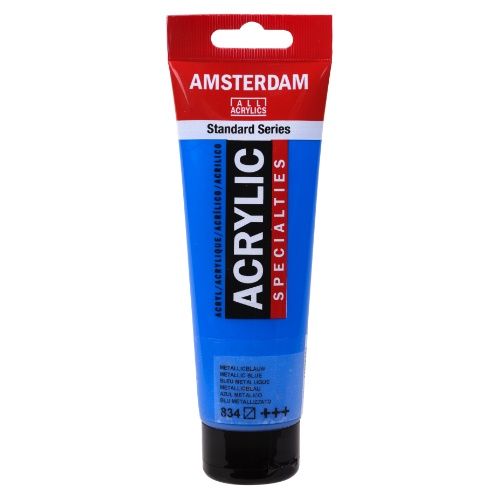 AM Acrylic 120ml Metallic Blue 834