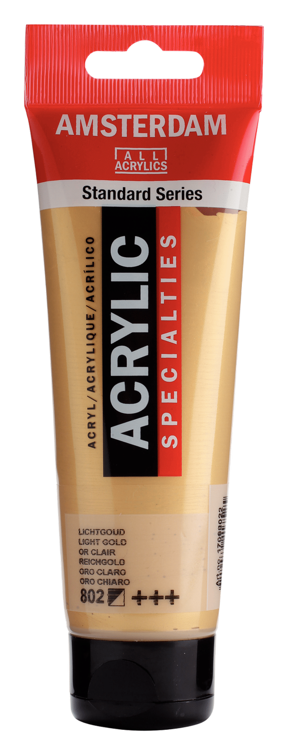 AM Acrylic 120ml Light Gold 802