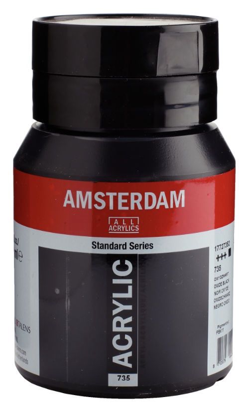 AM Acrylic 500ml Oxide Black