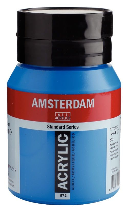 AM Acrylic 500ml Primary Cyan
