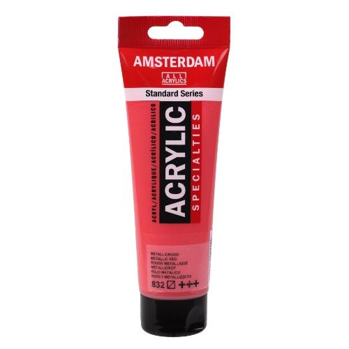AM Acrylic 120ml Metallic Red 832