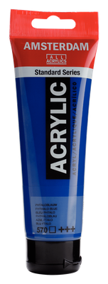 AM Acrylic 120ml Phthalo Blue 570