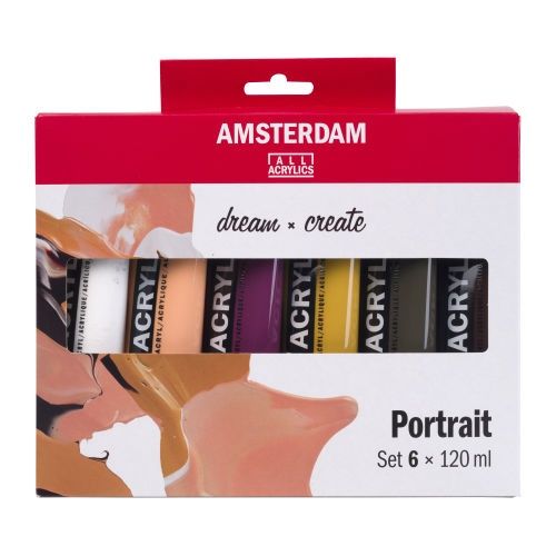 Amsterdam Acrylic Portrait Set 6xml #120 120ml